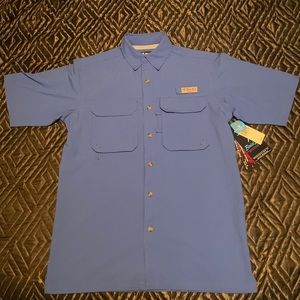 NWT Blue Bimini Bay fishing shirt size small